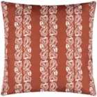 Paoletti Kalindi Stripe Outdoor Polyester Filled Cushion Terracota