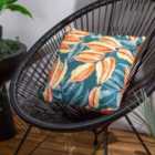 Wylder Tropics Ebon Wilds Akia Outdoor Polyester Filled Cushion Teal