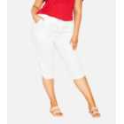 Evans Curves White 3/4 Trousers