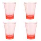 Summerhouse Set of 4 Plastic Tumblers - Candy Pink