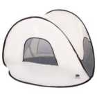 Deryan Pop-up Beach Tent With Mosquito Net 120x90x80cm Cream