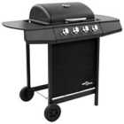 vidaXL Gas BBQ Grill With 4 Burners Black (fr/Be/It/UK/Nl Only)