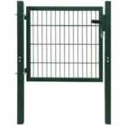 vidaXL 2D Fence Gate (single) Green 106 X 130cm
