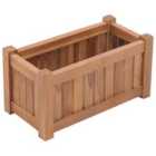 vidaXL Raised Bed 50x25x25cm Solid Teak Wood