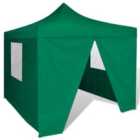 vidaXL Foldable Tent 3x3 M With 4 Walls Green