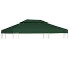 vidaXL Gazebo Cover Canopy Replacement 310 g / m Green 3 x 4 m