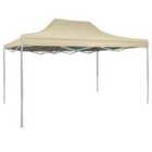 vidaXL Professional Folding Party Tent 3x4 M Steel Cream