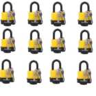 4 Keyed Alike 40mm Water Resistant Waterproof Padlocks 12 Locks 24 Keys Security