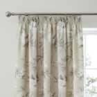 Eve Natural Pencil Pleat Curtains
