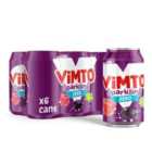 Vimto Fizzy No Added Sugar Cans 6 x 330ml