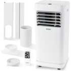 Mylek Portable 3-1 Cold Air Conditioner Dehumidifier, Cooling Fan, Two Fan Speeds, Digital Display, Remote