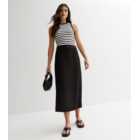 Urban Bliss Black Tailored Maxi Skirt