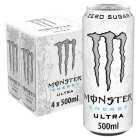 Monster Ultra Energy Drink Can, 4x500ml