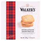 Walker's Stem Ginger Shortbread, 180g