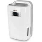 Duronic DH20 Dehumidifier, Prevents Mould, Damp and Condensation, Collects 20L per Day, 4L Tank Capacity, Timer, 320W (white)