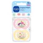 Mam Night 16+M Soothers 2Pk 2 per pack