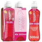 Lucozade Sport Drink Zero Sugar Raspberry & Passionfruit 4 Pack 4 x 500ml