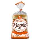 Warburtons Sesame Bagels 5 per pack