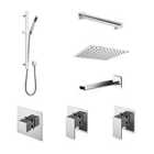 Nuie 3 Outlet Bundle Windon With Stop Tap & Diverter - Chrome