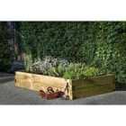 Forest Garden Caledonian Large Raised Bed with Base 90 x 180cm