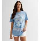 Blue Acid Wash Fleetwood Mac Logo T-Shirt