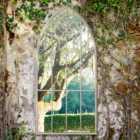 Buttercup Arched Window Indoor Outdoor Wall Mirror