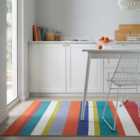 Dixie Striped Washable Rug