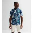 Only & Sons Blue Tropical Short Sleeve Shirt