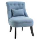 HOMCOM Fabric Single Sofa Armchair - Blue