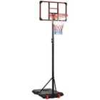 Sportnow Kids Adjustable Basketball Hoop and Stand with Wheels 1.8-2m