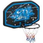 Sportnow Wall Mounted Basketball Hoop Mini Basketball Hoop and Net - Blue
