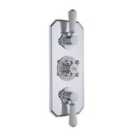Hudson Reed Triple Thermostatic Concealed Shower Valve - Chrome/White