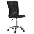 Vinsetto Armless Office Chair Height Adj. Mesh Back - Black