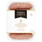 Porky Lights 6 Lower Fat Premium Pork Sausages 400g