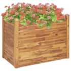 vidaXL Garden Raised Bed 110x60x84cm Solid Acacia Wood