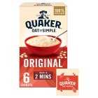 Quaker Oat So Simple Original Porridge, 6x27g