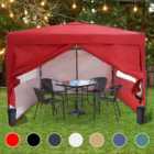 Birchtree Waterproof 3m x 3m Heavy Duty Pop Up Gazebo Marquee Garden Awning Party Tent Canopy 600D Polyester Steel Frame