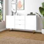 Out & Out Seattle White Large 135cm Modern Sideboard
