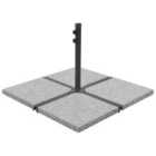 vidaXL Umbrella Weight Plate Granite 25Kg Square Grey