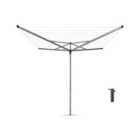 Brabantia 4 Arm Compact Rotary Washing Line with Cover, 40m