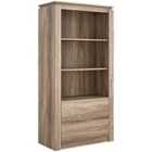 GFW Canyon Oak Bookcase - Grey Oak