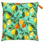 Evans Lichfield Orange Blossom Outdoor Polyester Filled Floor Cushion Multicolour