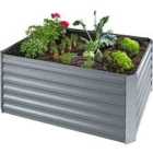 Tectake Salvia Zinc-plated Raised Bed Silver