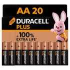 Duracell Plus 100% AA 20pk, 20s