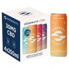 Goodrays CBD Mixed Pack Sparkling Drink, 4x250ml