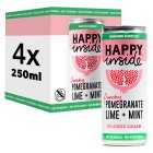 Happy Inside Punchy Pomegranate, Lime and Mint, 4x250ml