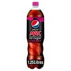 Pepsi Max Cherry No Sugar Cola Bottle, 1.25litre