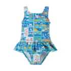 Frugi Little Coral Swimsuit, Postcards, 0-5 Years