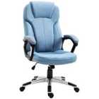 Vinsetto Linen Executive Office Swivel Chair - Blue