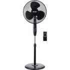 MYLEK Pedestal Fan 16" 45W with Remote Control - Oscillating Stand Fan with Timer, 3 Speed Settings
